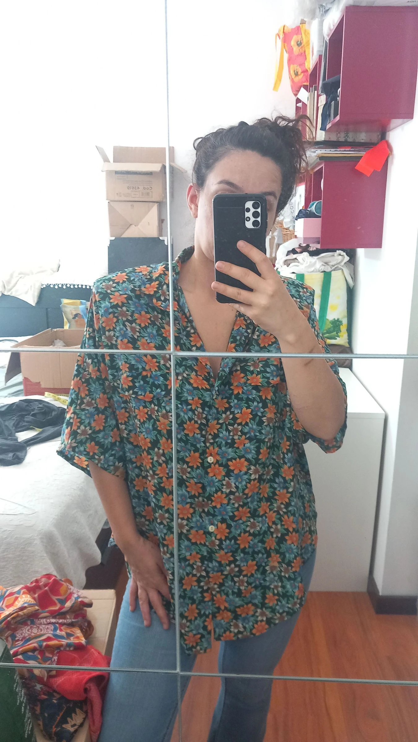 Camisa floral vintage, hecha en Portugal – photo 5
